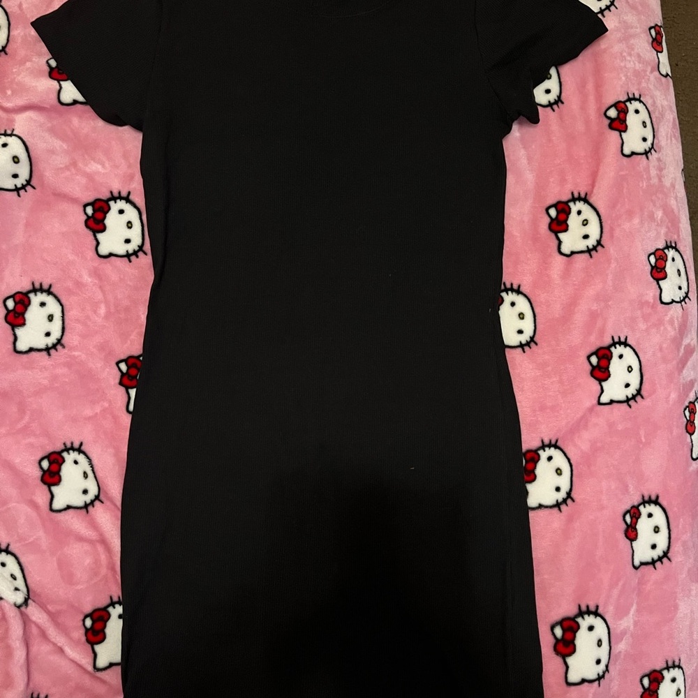 PINK Victoria's Secret Black Midi Dress